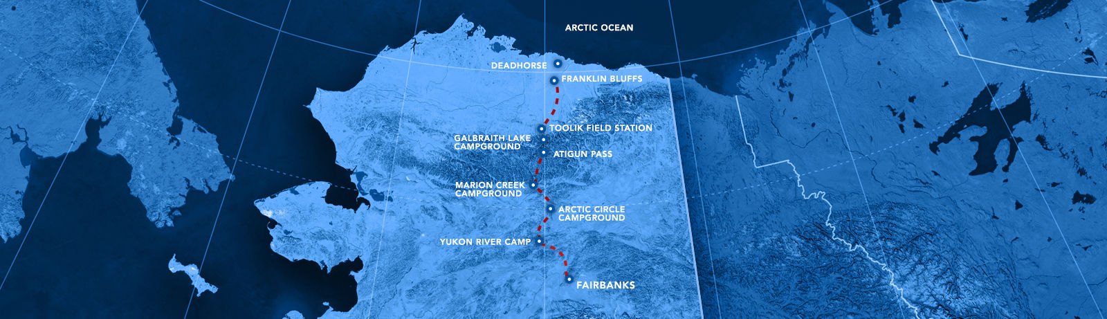 Alaskan trip map